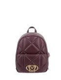 Love Moschino womens quilted faux leather backpack, wine