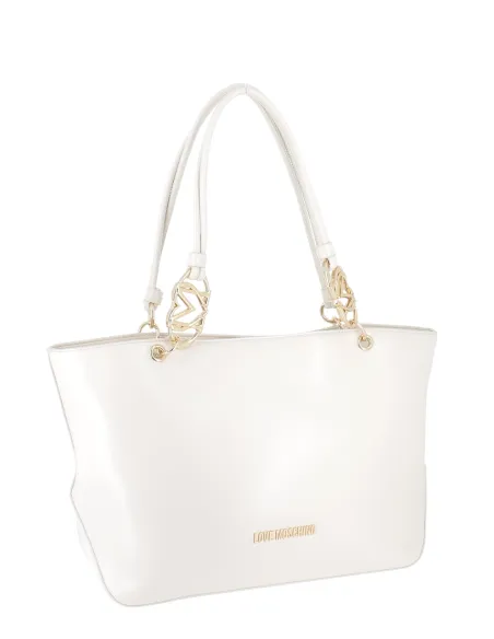 Love Moschino womens shopping bag, ivory