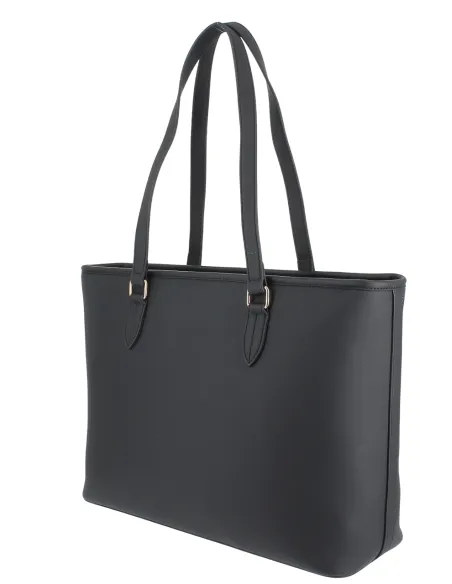 Love Moschino large shopping bag with zip closure, black