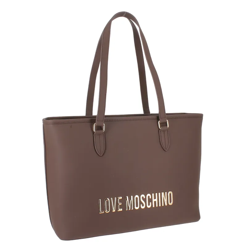Love Moschino large shopping bag with zip closure, dark... 2