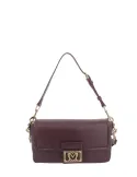 Borsa donna a spalla con pattina Love Moschino, vino