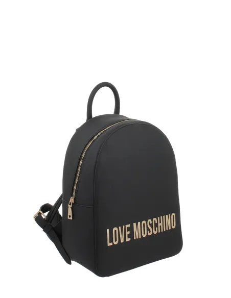 Zaino donna con chiusura con zip Love Moschino, nero