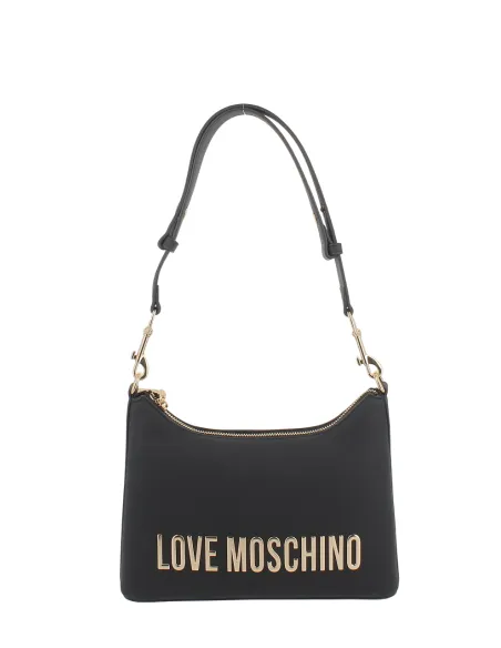 Love Moschino mittelkleine Damenhandtasche mit Riemen, schwarz
