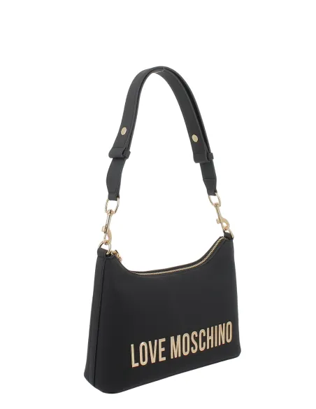 Borsa donna con tracolla regolabile Love Moschino, nera