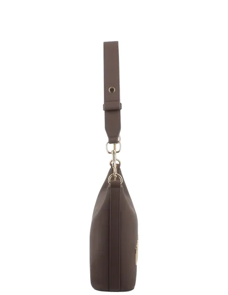 Borsa donna con tracolla regolabile Love Moschino, testa moro