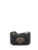 Borsa donna a tracolla trapuntata Love Moschino, nera