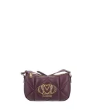 Borsa donna a tracolla trapuntata Love Moschino, vino