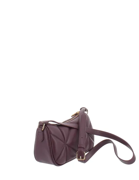 Borsa donna a tracolla trapuntata Love Moschino, vino