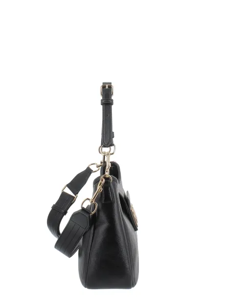 Love Moschino medium shoulder bag with zip closure, black