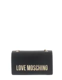 Love Moschino womens shoulder bag with chain straps, black