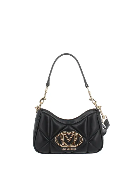 Love Moschino kleine gesteppte Schultertasche, schwarz
