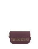 Borsa a tracolla con pattina Love Moschino, vino