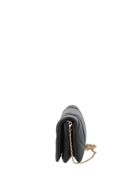 Love Moschino gesteppte Kunstleder Pochette, schwarz