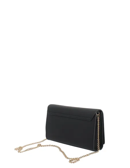 Love Moschino Pochette mit abnehmbarer Kette, schwarz