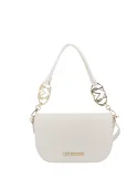 Borsa donna a spalla Love Moschino, avorio