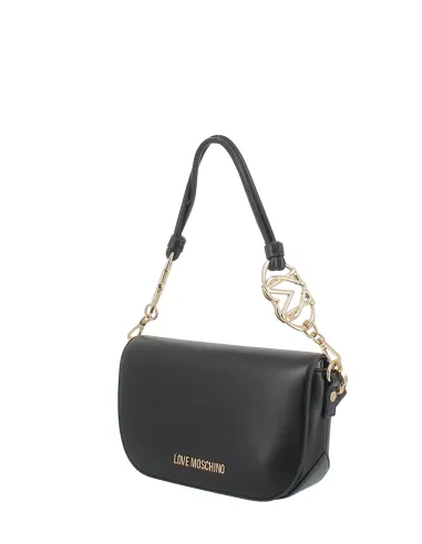 Borsa donna a spalla Love Moschino, nera