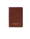 Leather passport holder The Bridge, brown