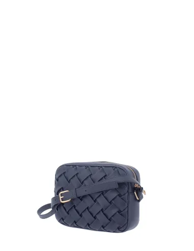 Pollini Interlace camera bag, blue