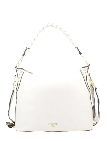 Borsa donna a spalla Pollini, avorio