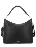 Pollini grosse Schultertasche elegant geraeumig und vielseitig, schwarz