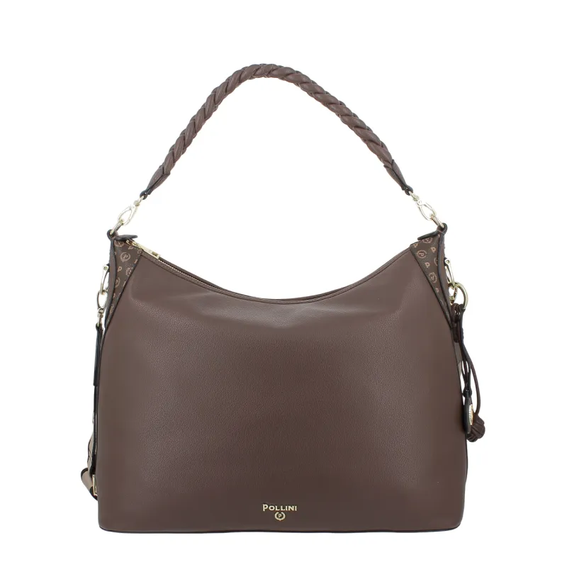 Pollini large shoulder bag elegant spacious and...