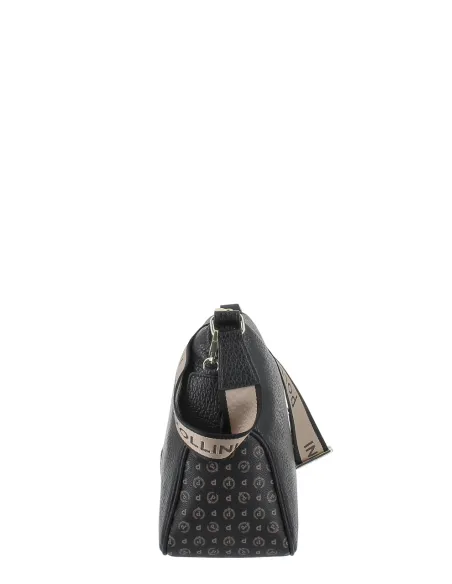 Borsa donna media a tracolla Pollini, nera