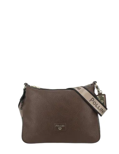 Borsa donna a tracolla Pollini, marrone
