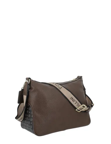 Borsa donna a tracolla Pollini, marrone