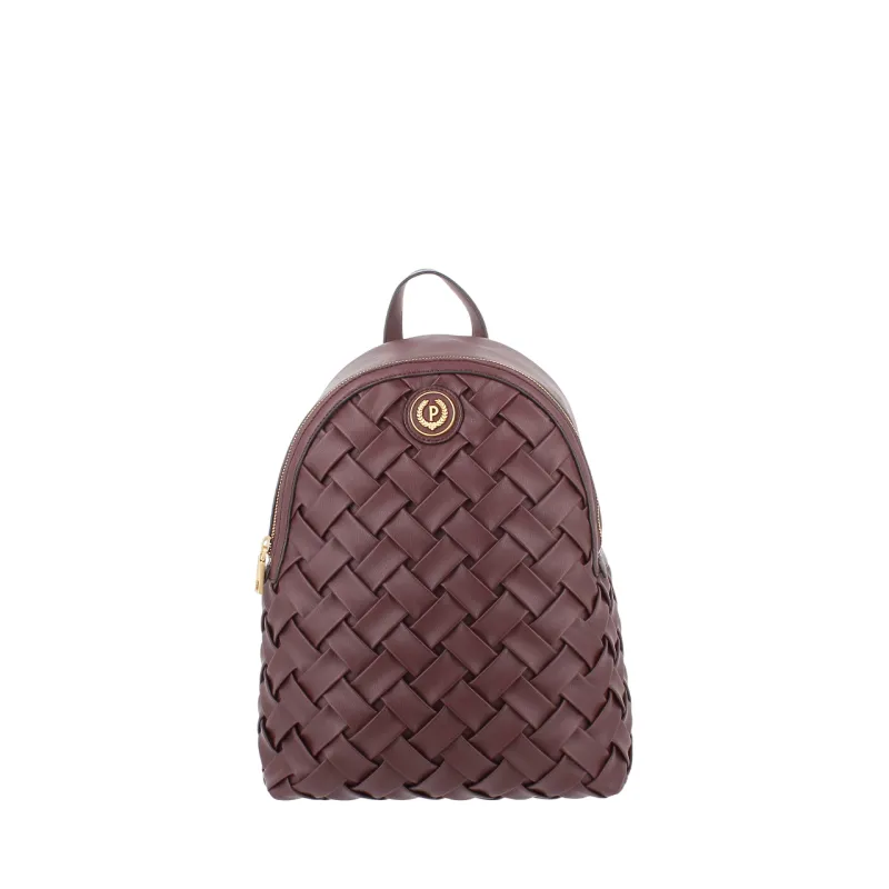 Zaino donna intrecciato Pollini, bordeaux