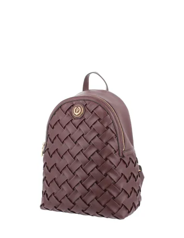 Pollini Interlace backpack, bordeaux