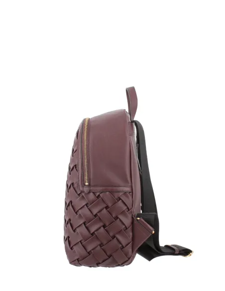 Zaino donna intrecciato Pollini, bordeaux