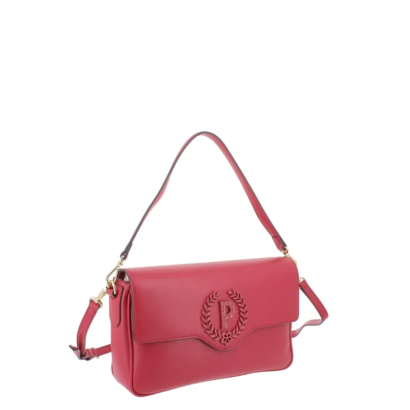 Borsa a spalla con pattina Pollini, rossa 2