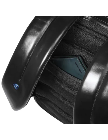 Zaino piquadro Blue Square CA3214B2 nero dettagli posteriore