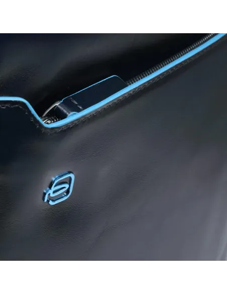 Piquadro Blue Square Leather Backpack