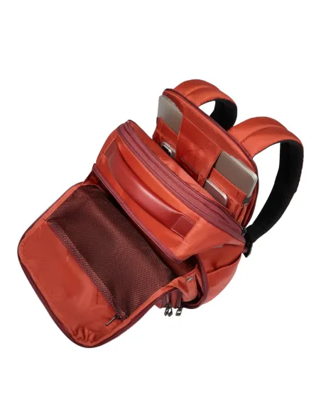 Piquadro Wollem Ryanair-sized travel backpack with laptop compartment 14, orange