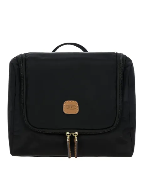 Bric's X-Collection Multi Taschen Kulturbeutel aus recyceltem wasserabweisendem Gewebe, schwarz