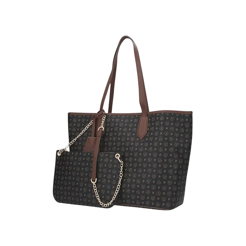 Pollini heritage Shopping bag black-brown 2