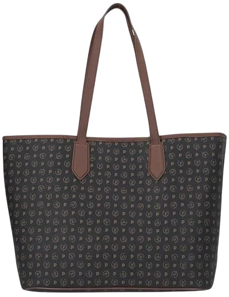 Pollini heritage Shopping bag black-brown