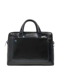 Two-handles briefcase with shoulder strap Blue Square