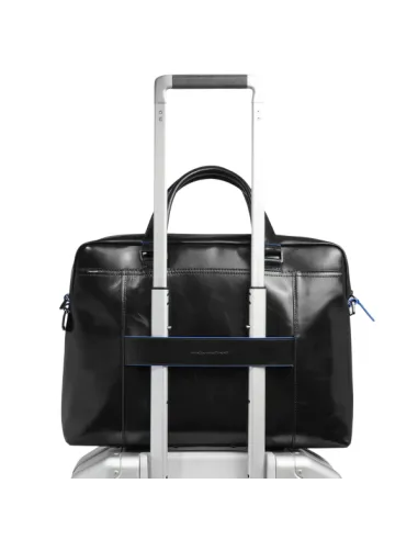 Two-handles briefcase with shoulder...