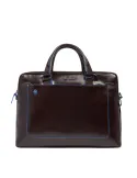 Two-handles briefcase with shoulder strap Piquadro Dark Brown