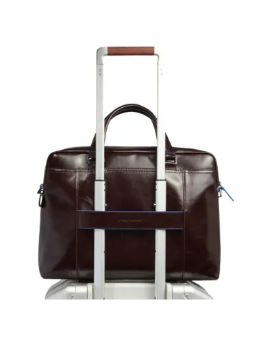 Two-handles briefcase with shoulder...