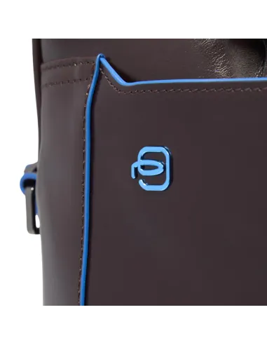 Cartella due manici in pelle Blue...