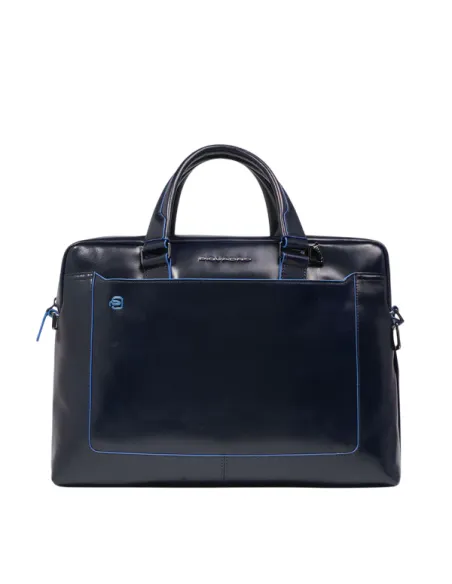 Cartella Porta PC con tracolla Blue Square Blu