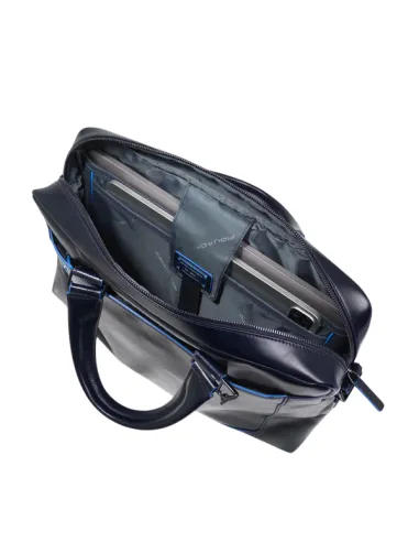 Computertasche aus Leder Blue Square Blu