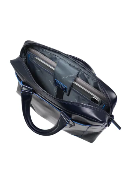 Computertasche aus Leder Blue Square Blu