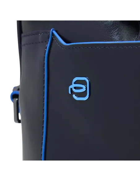 Cartella Porta PC con tracolla Blue Square Blu