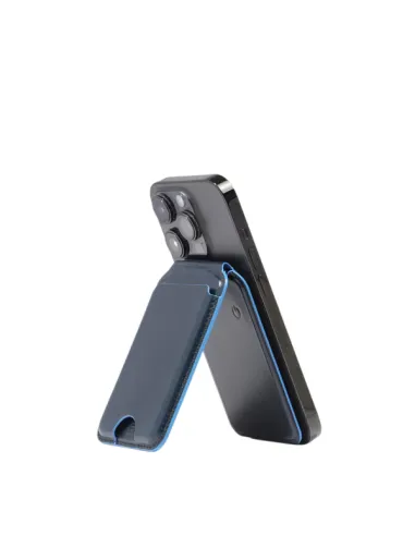 Piquadro Blue Square leather card...