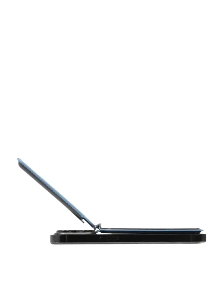 MagSafe-Kreditkartenetui mit wiederaufladbarem Tracker Piquadro Blue Square, schwarz