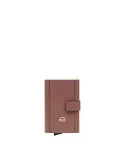 Piquadro Circle woman Compact wallet with sliding system, brown-beige
